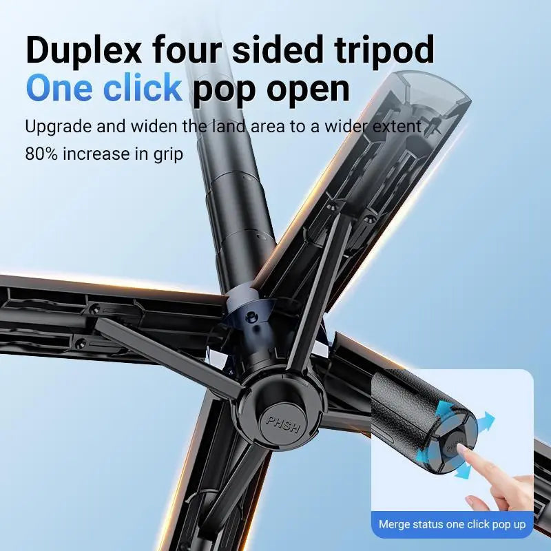 2026 Multifunctional 3-In-1 Magnetic Mini Selfie Stick with 360° Rotation, Wireless Bluetooth Control, and Magnetic Phone Holder for Selfies, Video Recording, and Vlogging - Compatible with Most Phones and Stabilizer Cameras